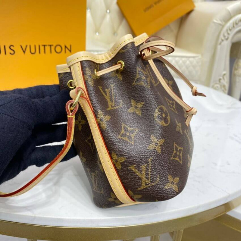 Louis Vuitton M46291 Nano Noé 手袋抽繩單肩包黑色尺寸： 13x16x10cm