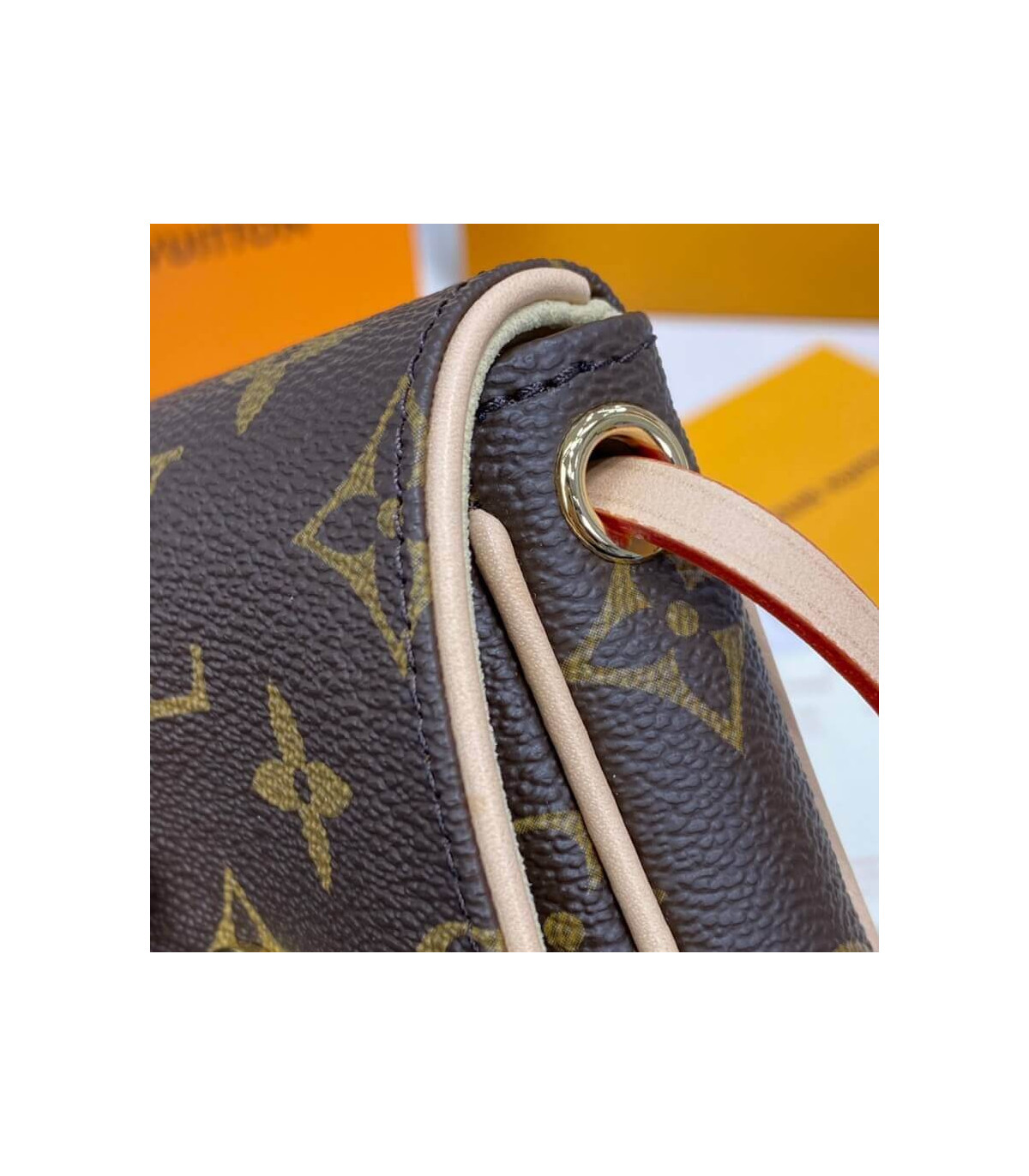 Pouch - M60018 – dct - Pochette - Monogram - Cancun - Shoulder - Louis - Bag  - ep_vintage luxury Store - Louis Vuitton Pallas handbag in brown monogram  canvas and yellow grained leather - Vuitton