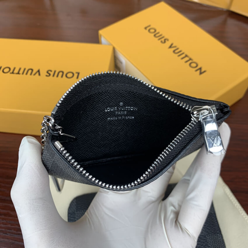 Louis Vuitton Key Pouch Damier Graphite Black 1965571
