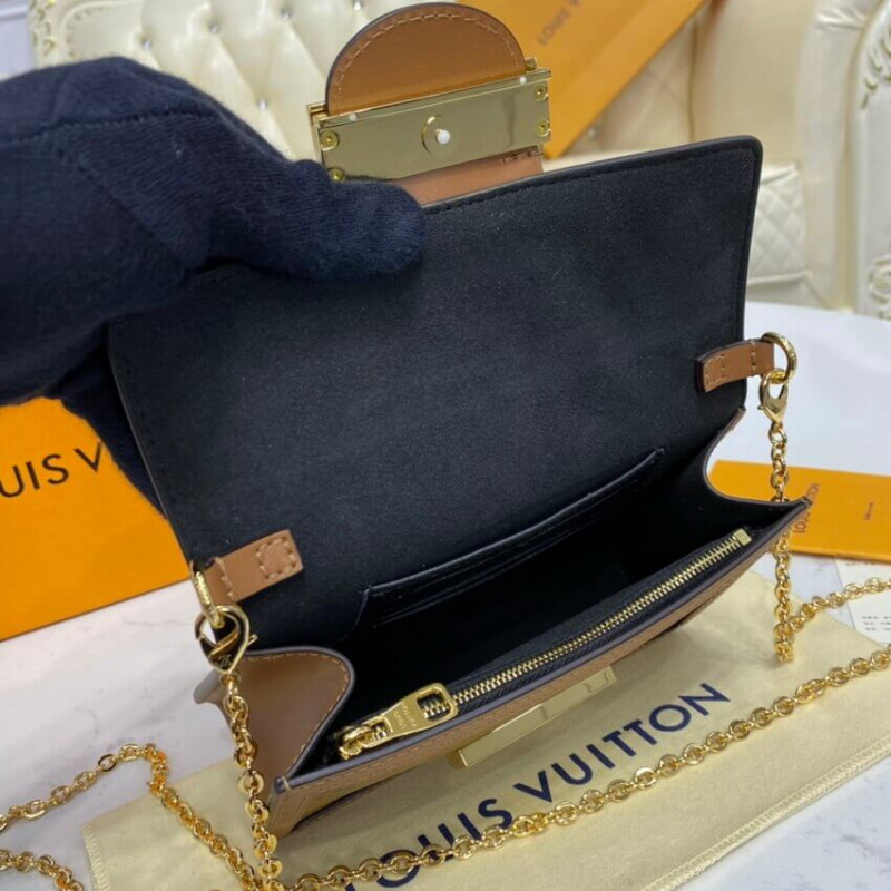Shop Louis Vuitton Dauphine chain wallet (M68746) by yutamum