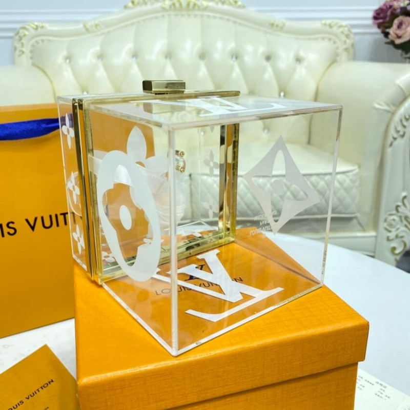 Louis Vuitton Cube Scott Box Monogram Plexiglass Clear 7938543