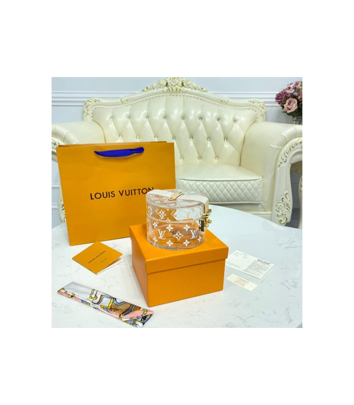 Louis Vuitton, Jewelry, Louis Vuitton Bowat Scott Gi203 Case Acrylic  Accessory