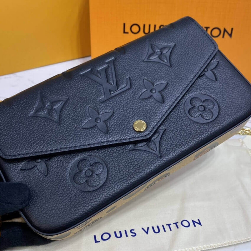 Louis Vuitton Pochette Felicie Black ref.811477 - Joli Closet