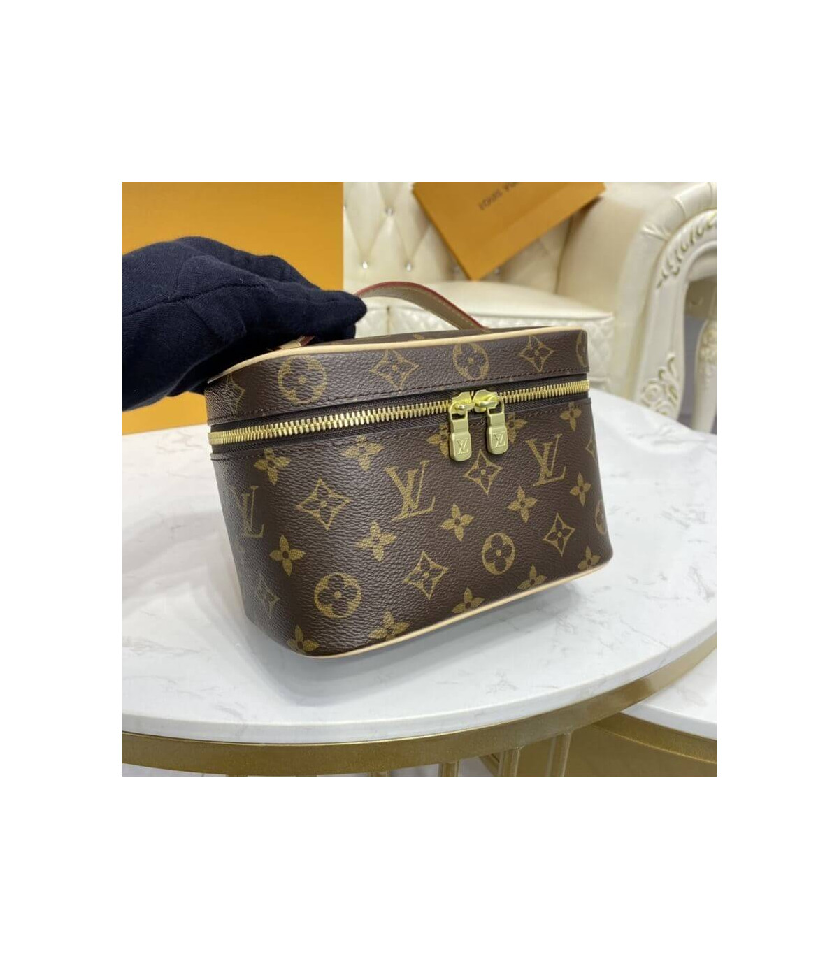 Louis Vuitton MONOGRAM Nice mini toiletry pouch (M44495)【2023】