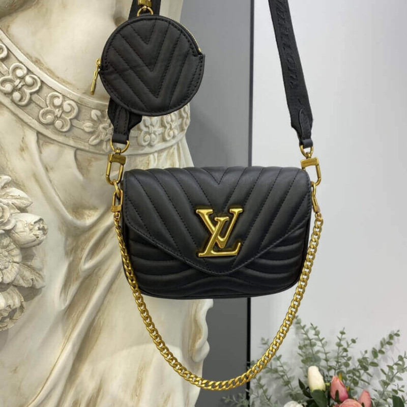 Multi-pochette new wave leather crossbody bag Louis Vuitton Black in  Leather - 37542491