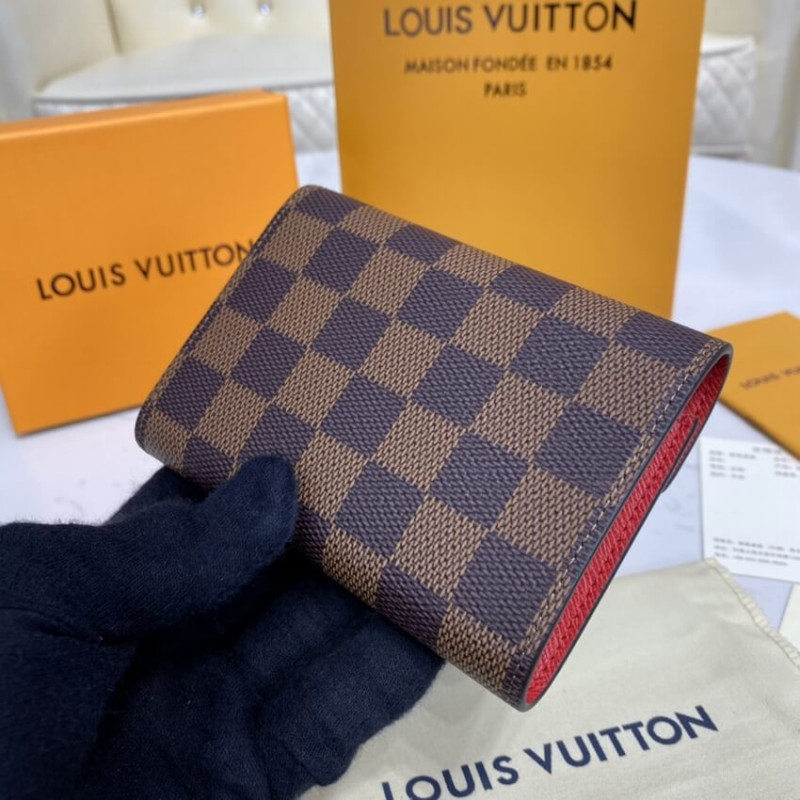 Replica Louis Vuitton Victorine Wallet Damier Ebene N41659 BLV937