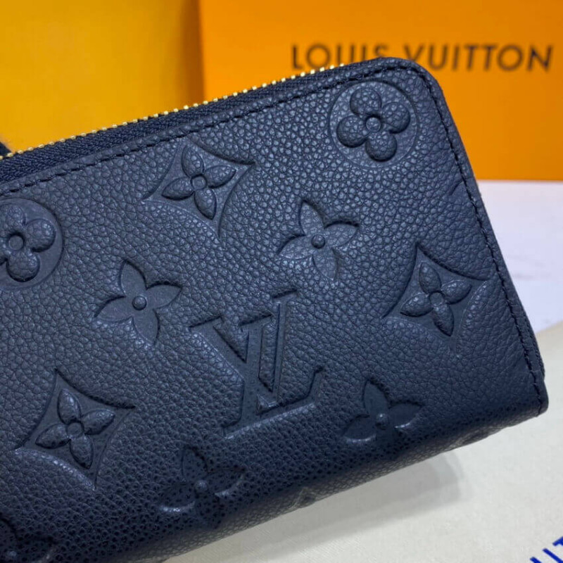 Louis Vuitton Black Monogram Empreinte Clemence Wallet ref.617498