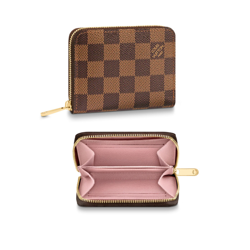 Louis Vuitton Zippy Wallet Brown Pink Damier Ebene Vivienne LV Holiday –  Gaby's Bags