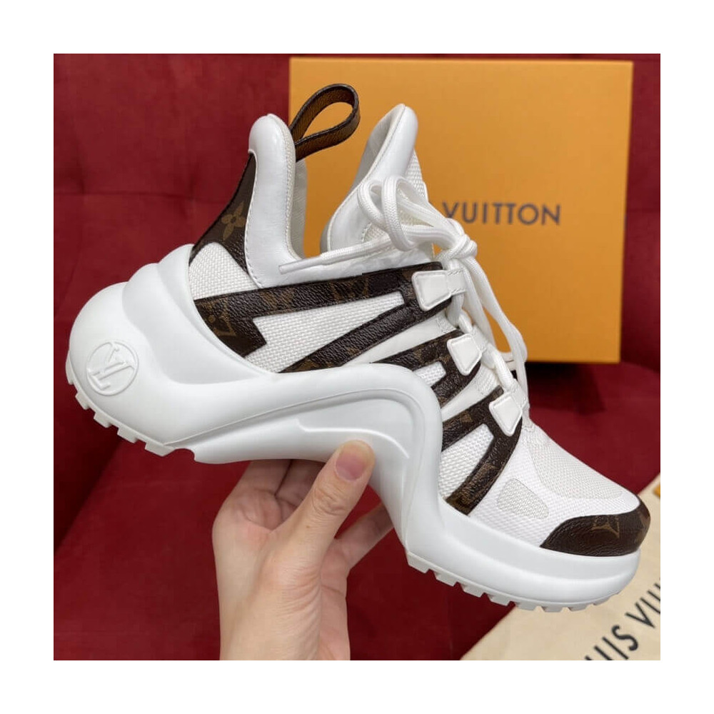 Louis Vuitton® LV Archlight 2.0 Platform Sneaker White. Size 38.0