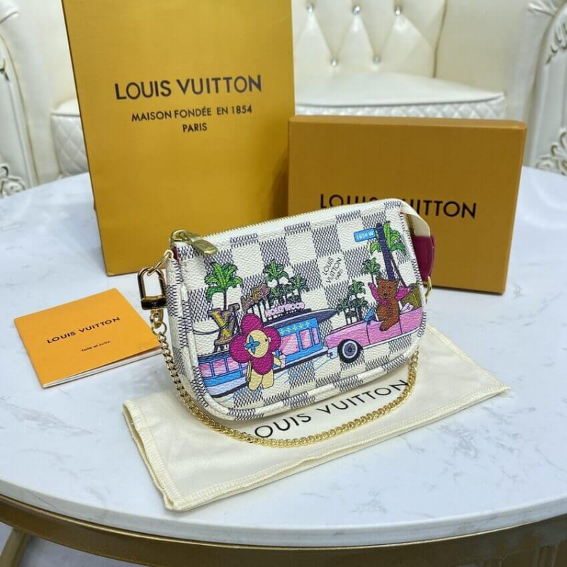 Pre-Loved Louis Vuitton Damier Azur Mini Pochette Accessories by Pre-Loved  by Azura Reborn Online, THE ICONIC