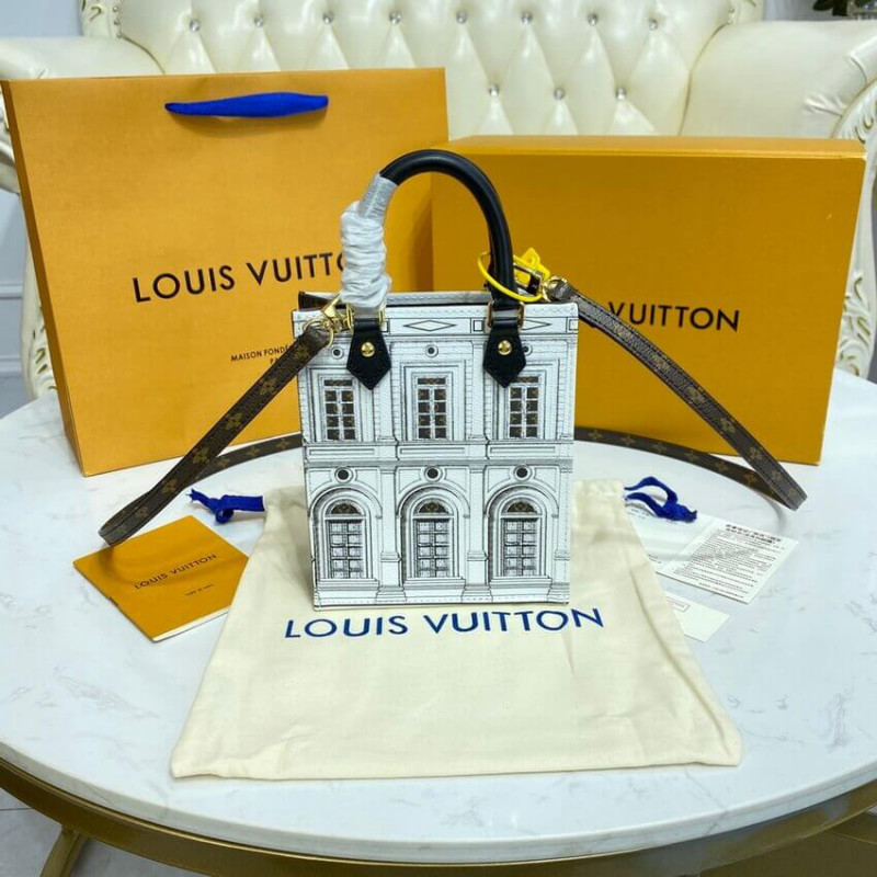 Louis Vuitton Womens Petit Sac Plat White Leather ref.1005793