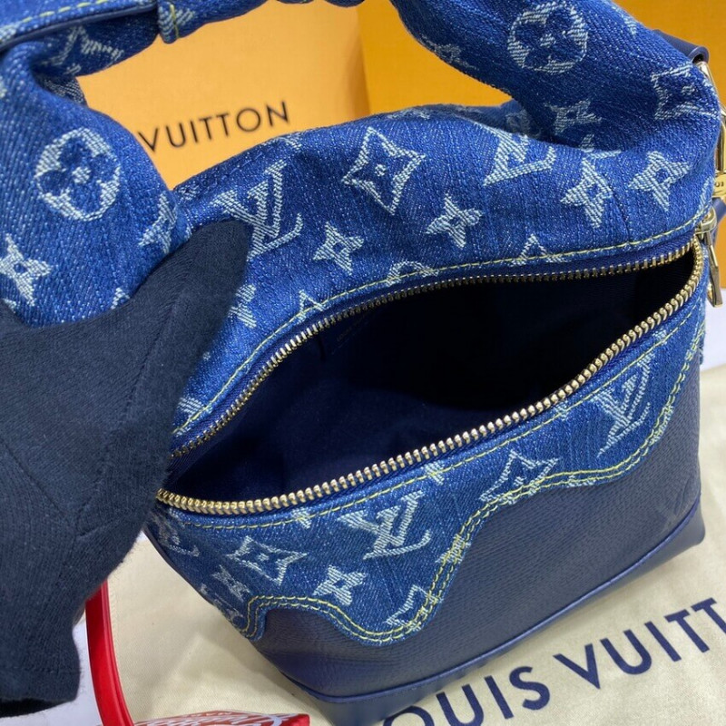 LOUIS VUITTON NIGO Monogram Denim Japanese Cruiser Bag Blue M45970 auth  28149a ref.636459 - Joli Closet