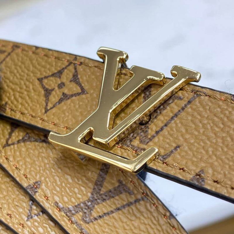Louis Vuitton Monogram LV Iconic 20mm Reversible Belt 2021-22FW, Brown, 65