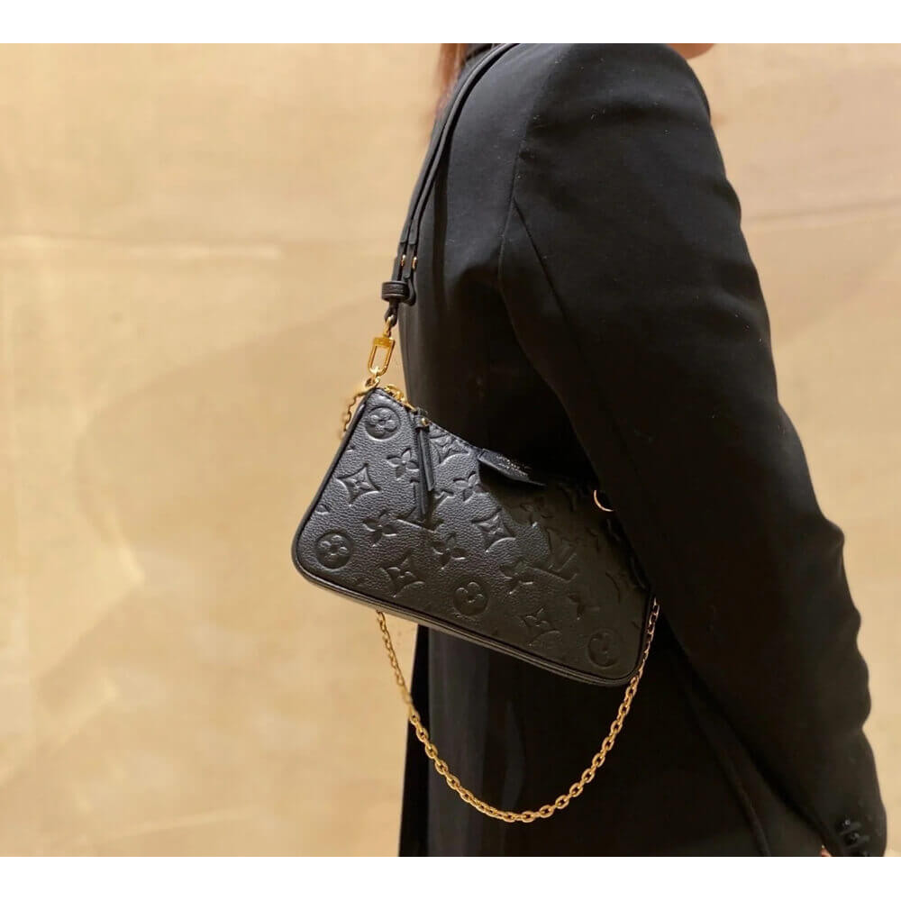 Louis Vuitton Easy Pouch On Strap Black Empreinte – ＬＯＶＥＬＯＴＳＬＵＸＵＲＹ