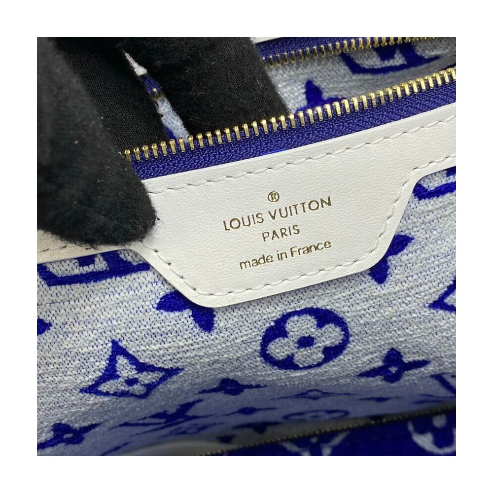 Louis Vuitton LV Neverfull MM Match Blue Velvet ref.526742 - Joli Closet