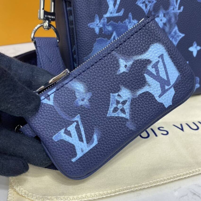 Louis Vuitton LV Trio Messenger neu blau Leder ref.479232 - Joli Closet