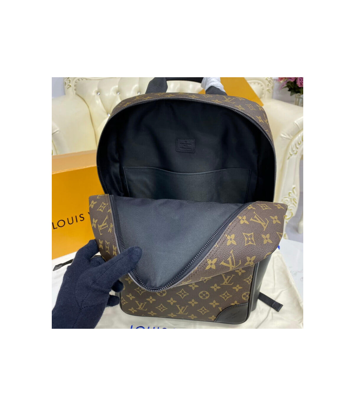 Shop Louis Vuitton Dean backpack (M45335) by LESSISMORE☆